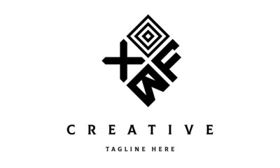 Fototapeta premium XFB rectangle three latter logo vector