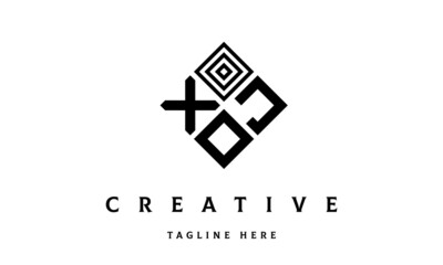 Obraz premium XJO square three latter logo vector 