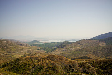 Tahtalı dam in Menderes Izmir Turkey. Above view