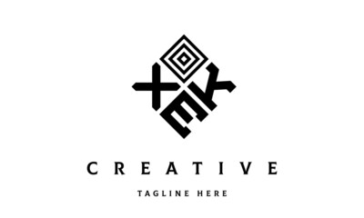 Obraz premium XKE square three latter logo vector 