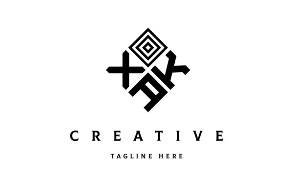 XKA square three latter logo vector	