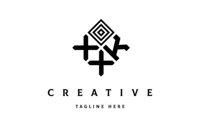 Obraz premium XKX square three latter logo vector 