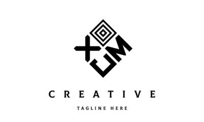 Obraz premium XMJ square three latter logo vector 