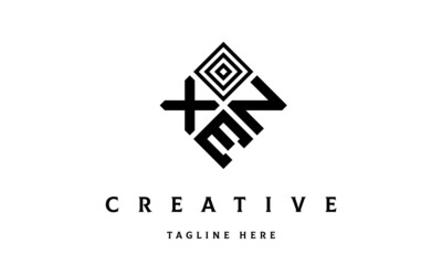 Obraz premium XNE square three latter logo vector 