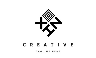 Obraz premium XNH square three latter logo vector 