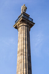 Fototapeta na wymiar Greys Monument in Newcastle upon Tyne, UK