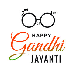 Vector illustration of a background for Happy Gandhi Jayanti. 2nd October mahatma Gandhi Jayanti Birthday Celebration.