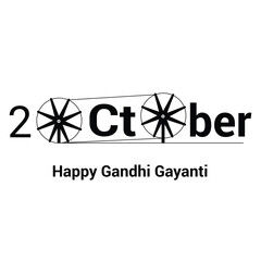 Vector illustration of a background for Happy Gandhi Jayanti. 2nd October mahatma Gandhi Jayanti Birthday Celebration. - obrazy, fototapety, plakaty