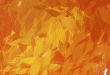 Light Orange vector pattern with random forms.