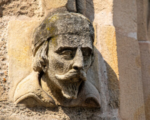 Sculpture at St. Nicholas Church in Durham, UK