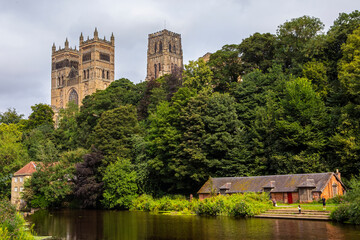 Fototapeta na wymiar Durham Cathedral in the City of Durham, UK