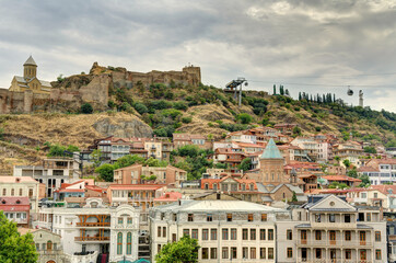 Fototapeta na wymiar Tbilisi Old Town, Georgia, HDR Image
