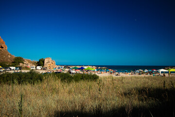 Obraz premium village on the beach