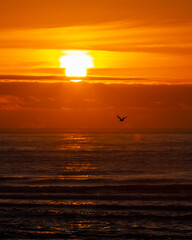 Fototapeta na wymiar Whitley Bay Sunrise in Northumberland, UK