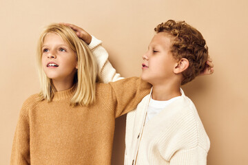 children hug games entertainment fun friendship Studio emotions