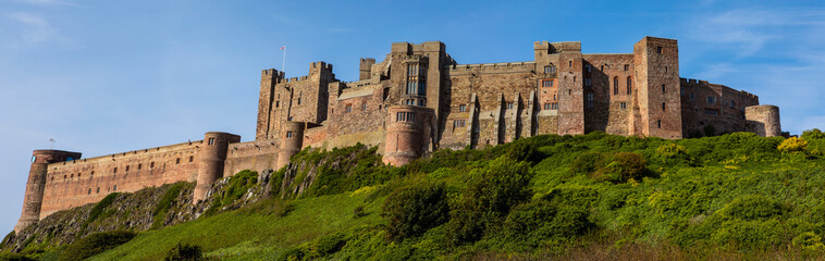 Fototapeta premium Bamburgh Castle in Northumberland, UK