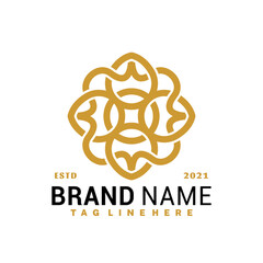 Luxury Boutique Flower Logo Vector Design, Creative Logos Designs Concept for Template