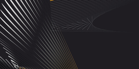 Black and White abstract background with lines
