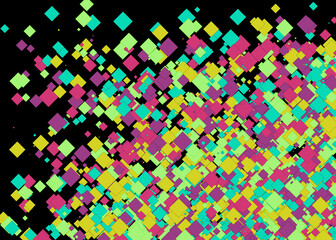 Colorful Universe Distribution Computational Generative Art background illustration