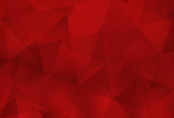 Light Red vector polygonal template.