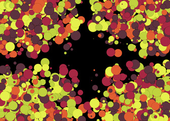 Colorful Universe Distribution Computational Generative Art background illustration