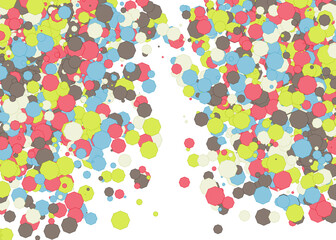 Colorful Universe Distribution Computational Generative Art background illustration