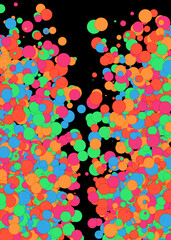 Colorful Universe Distribution Computational Generative Art background illustration