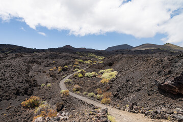 Volcano landscape on the island of La Palma, Canary Islands. 