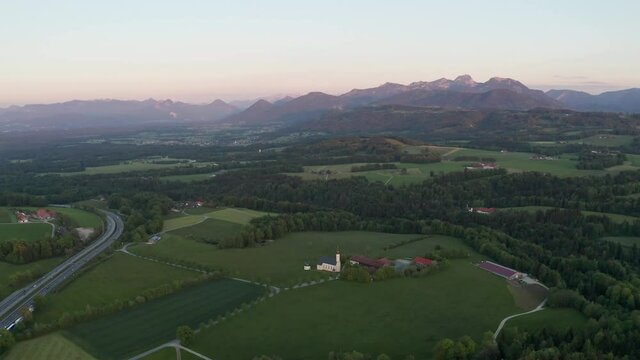 Pilgrimage church Wilparting "St.Marinus" in the Bavarian foothills