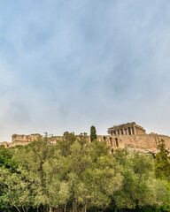Fototapeta premium Acropolis Long Distant View, Athens Greece