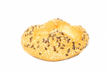 kaiser roll with seeds and sesame 