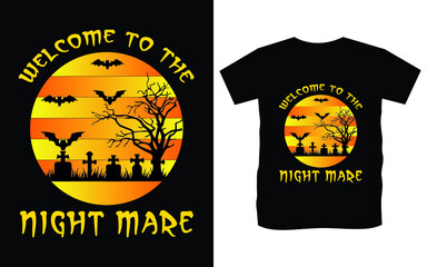 Halloween T-shirt design unique vector