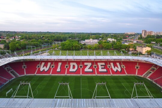 Widzew Stadium in Lodz, Poland - May 2021