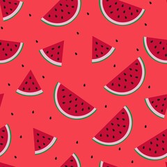 vector print of watermelons. seamless print of watermelons for clothing or print