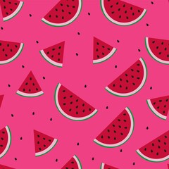 vector print of watermelons. seamless print of watermelons for clothing or print