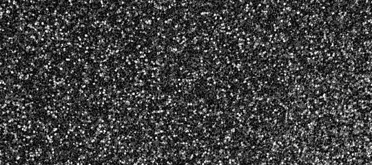 Black glitter texture background, glitter or sandpapper high detailed surface banner photo, shining glowing effects concept