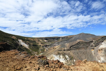 蔵王　馬の背　正面奥にお釜があります
さいのかわら　から登山道歩いて行けます
焼く60分