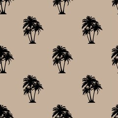 beach palm print. black palms for clothing or print. summer print