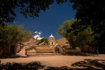 Historic adobe Church construction in the little town of Susques, Jujuy, North of Argentina.