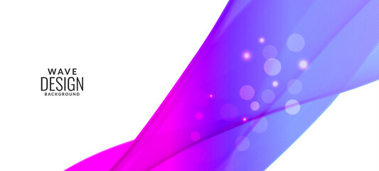 Abstract colorful decorative stylish modern wave design banner background vector