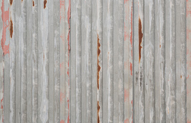 old, aged, corrugated sheet metal texture