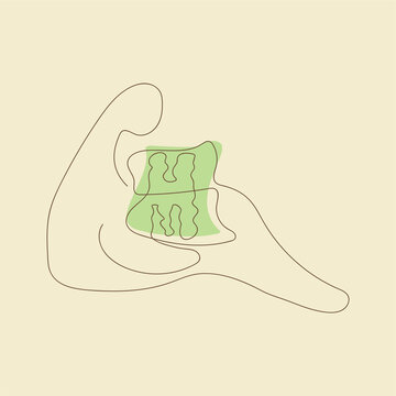 recommend clip art: Reading person with a book. One-line-drawn book store logo. Leasure and relax