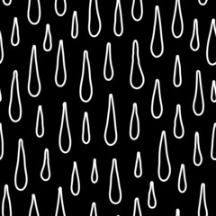 Seamless pattern with rain drops.