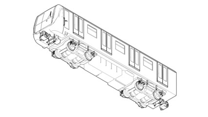 Metro railway vector illustration