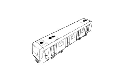 Metro railway vector illustration