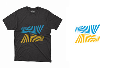 T-shirt design template layout