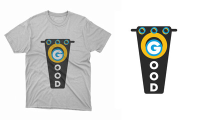 T-shirt design template layout