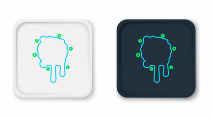 Line Paint spray icon isolated on white background. Colorful outline concept. Vector