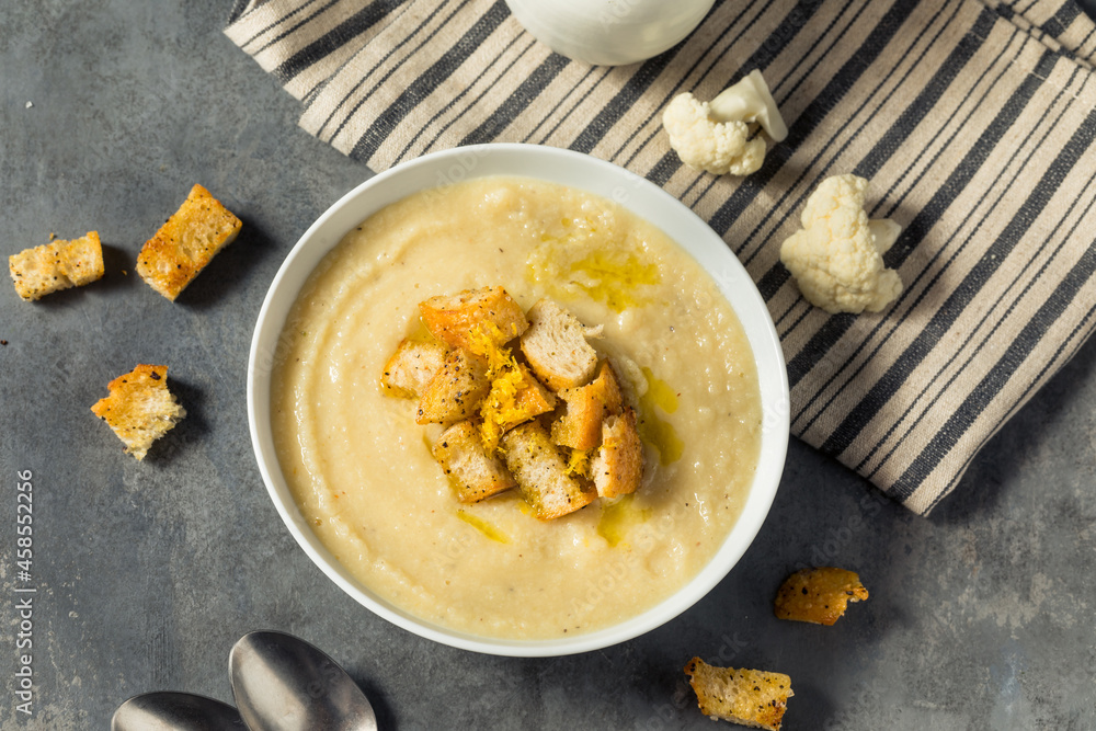 Canvas Prints healthy homemade cauliflower soup