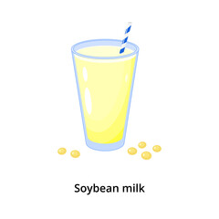Cartoon soy milk.